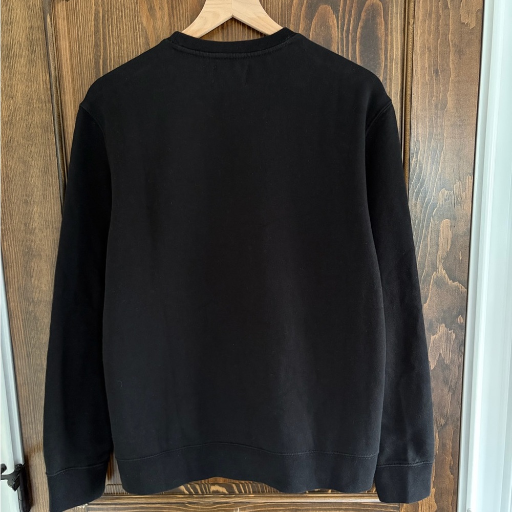 Club Monaco Heritage Crest Black Crewneck Sweatshirt - Picture 4 of 4